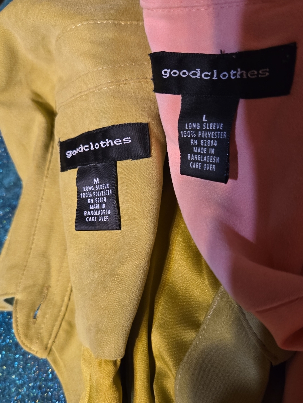 Good Clothes Women’s Button-Down Shirt in Mustard and Pink